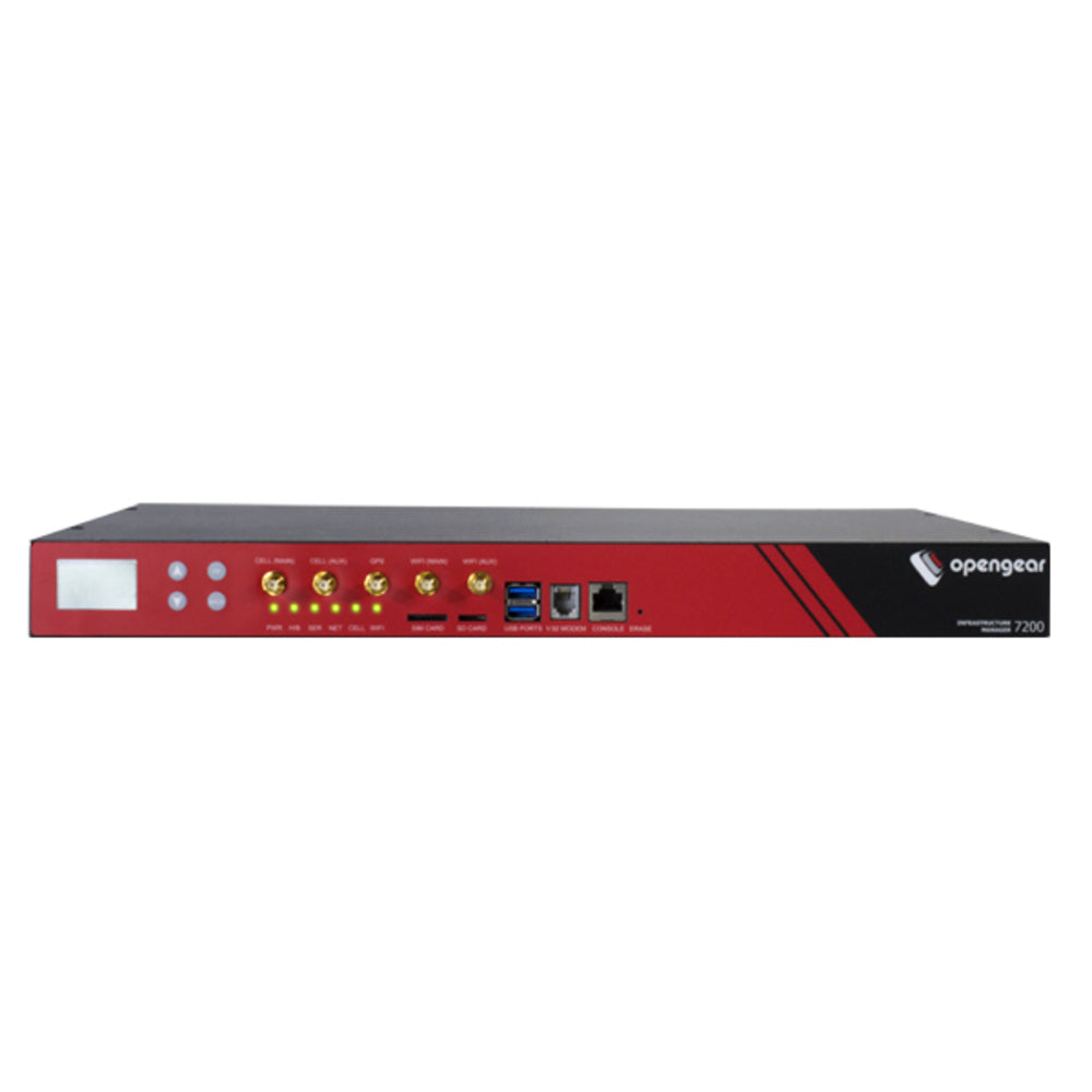 Opengear IM7200 16-port Serial Console Server with GbE/SFP - 16GB Flash - V.92 - DAC-US Cord Image 1