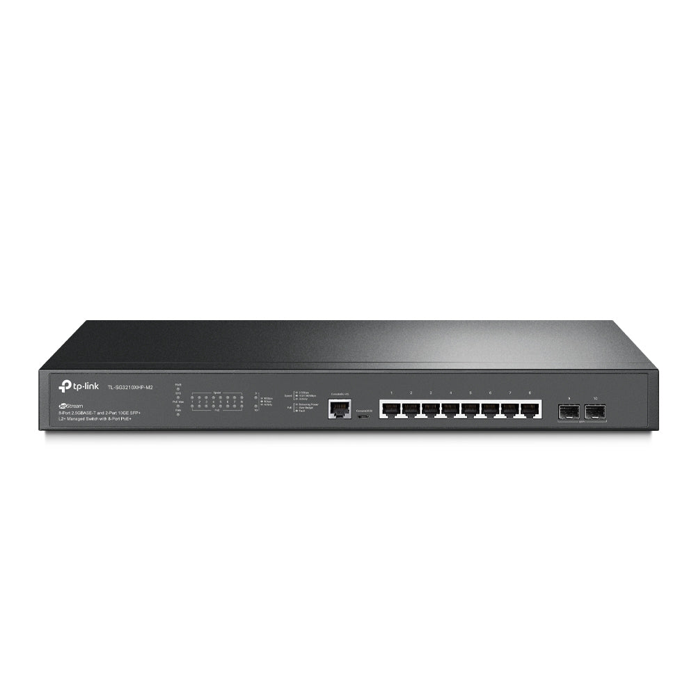 TP-LINK USA CORPORATION TL-SG3210XHP-M2 JETSTREAM 8-PORT 2.5GBASE-T AND 2-PORT Image 1