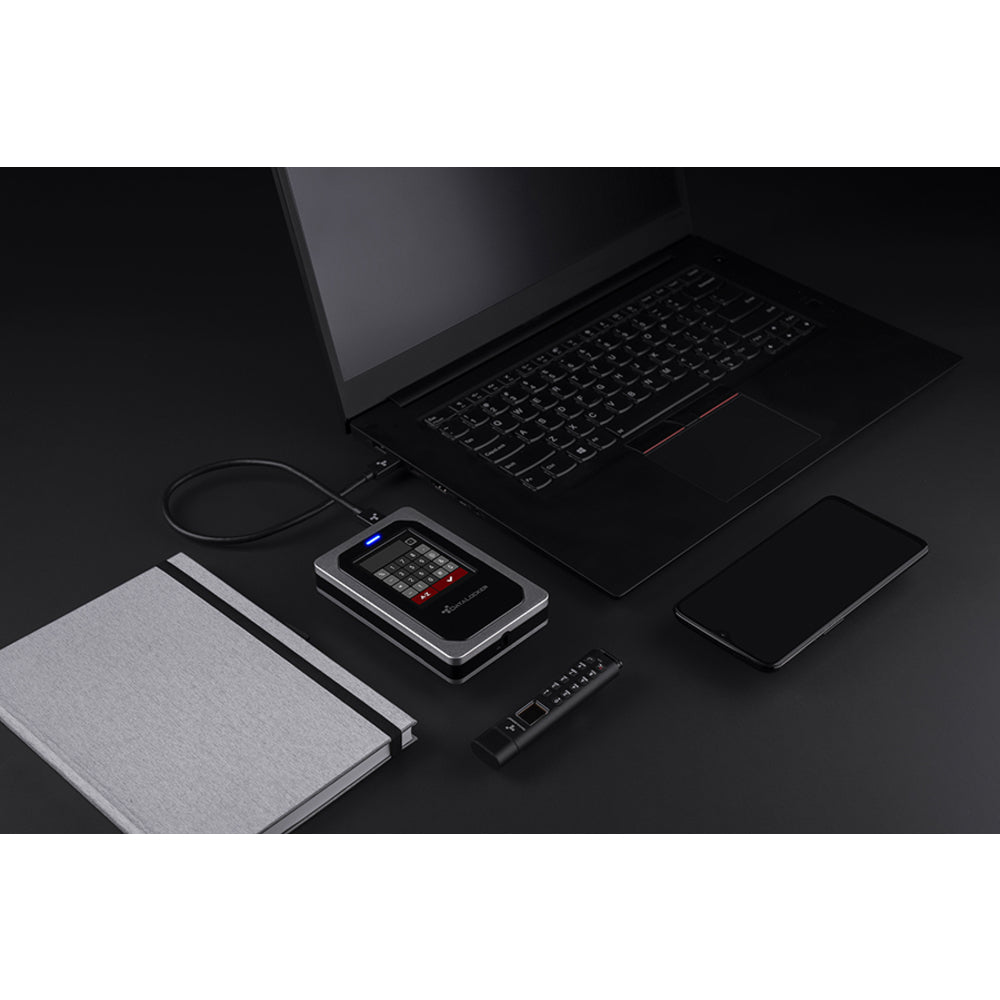 Datalocker Dl4-1Tb-Fe Dl4Fe 1Tb Encrypted Ehdd Fips 140-2 Taa Usb C And 3.0