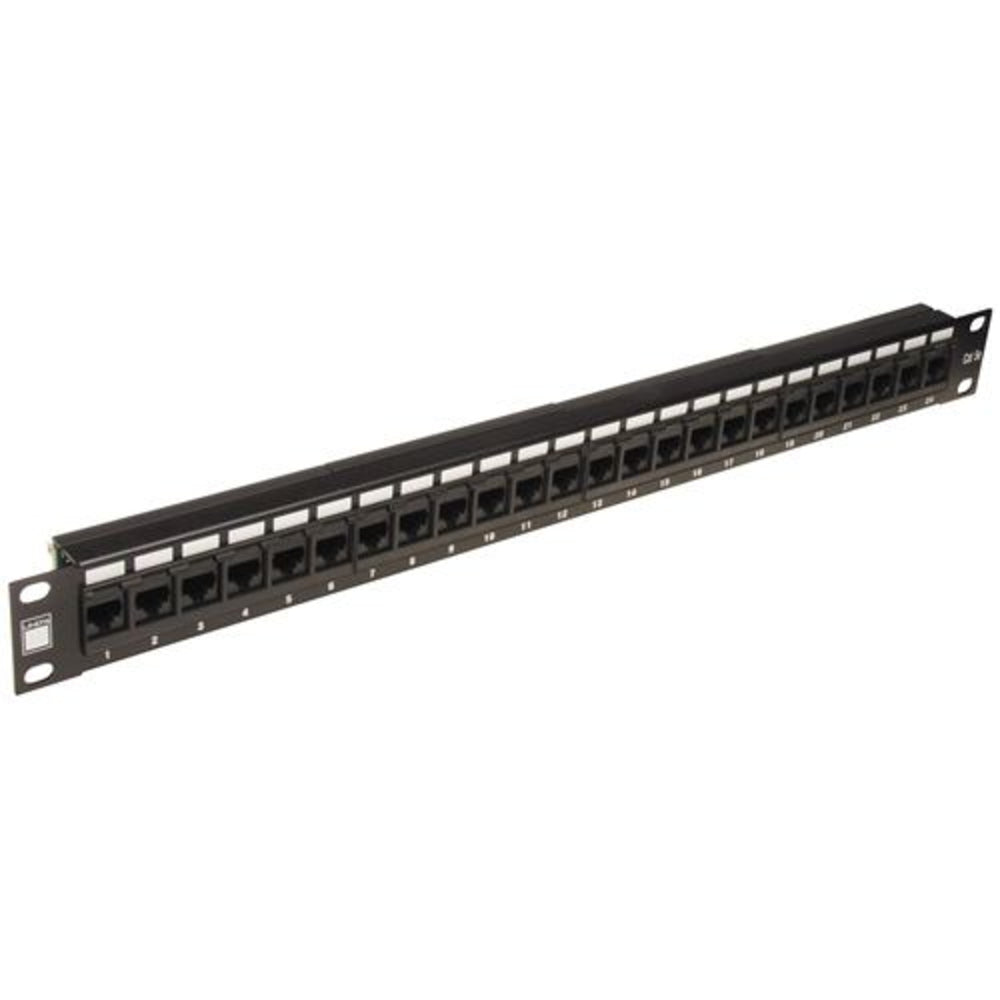 4Xem 4Xrmc5Epp24 24Port Cat5E Patch Panel 1U Rackmount 568B 110 Punchdown Rj45 Image 1