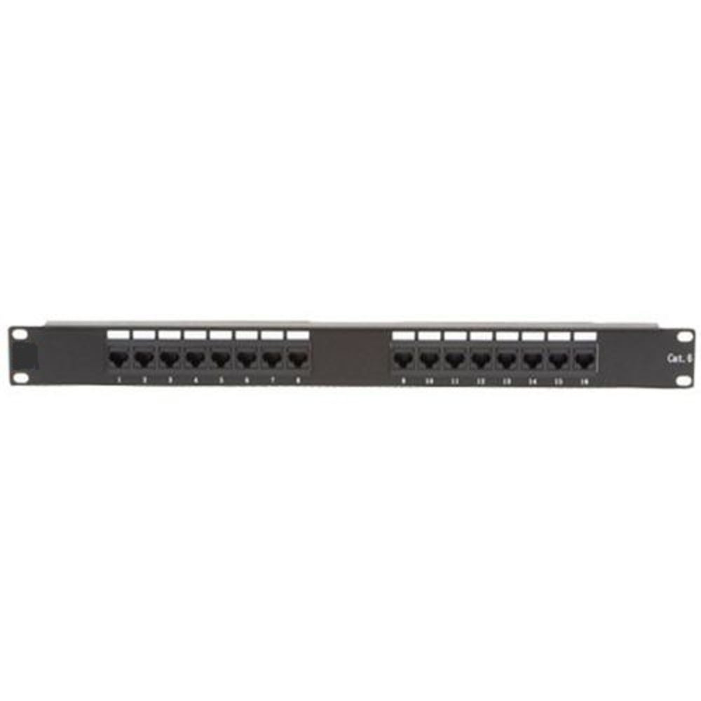 4Xem 4Xrmc6Pp12 12-Port Cat6 Cat5 Patch Panel 1U Rackmount 568B 110 Punchdown Image 1