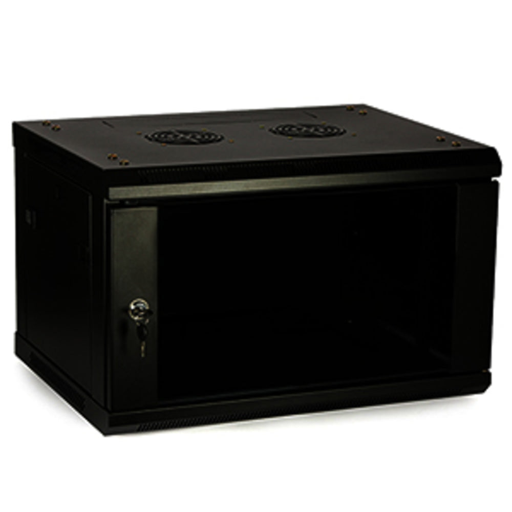 4Xem 4Xrack6U 6U Wall Mount Rack Enclosure 19Inch Server Cabinet Locking Door Image 1