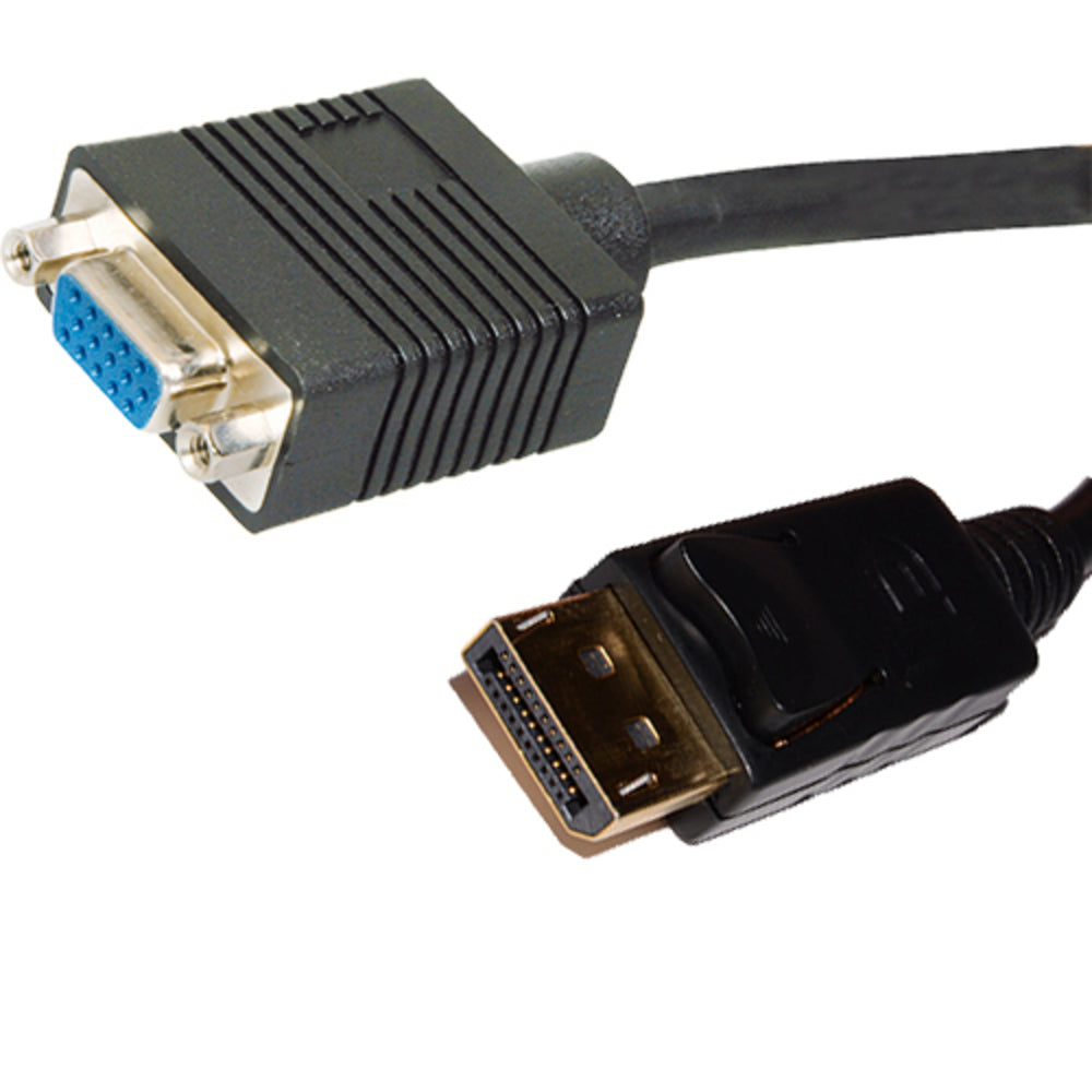 4Xem 4Xdpmvgafa10 10In Displayport Male To Vga Female Adapter Converter White Image 1