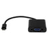4Xem 4Xusbcvgaab USB-C to VGA Adapter 10" Black Image 1