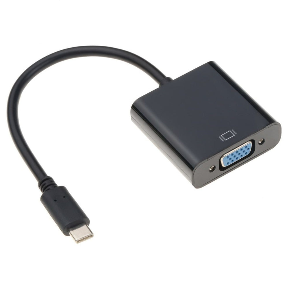 4Xem 4Xusbcvgaab USB-C to VGA Adapter 10" Black