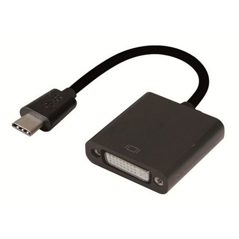 4xem 4XUSBCDVIAB USB-C to DVI Adapter 10" Black Image 1