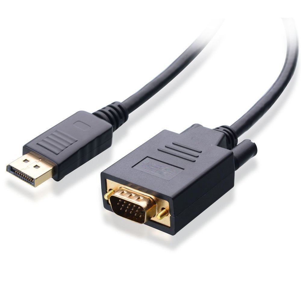 4Xem 4Xdpmvgam10Ft 10Ft 3M Displayport To Vga M/M Adapter Cable Black Lifetime Image 1