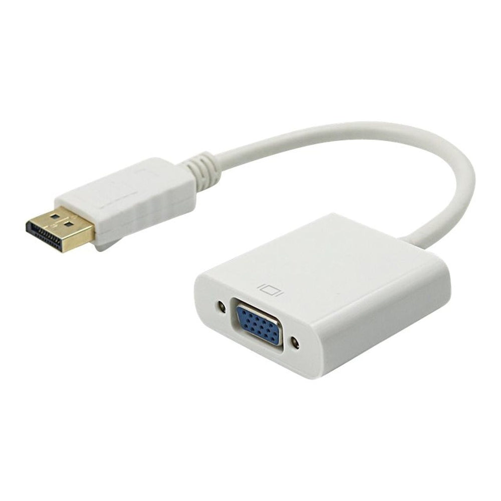 4Xem 4Xdpvgaw 8In Displayport To Vga Adapter Dp Male Female White