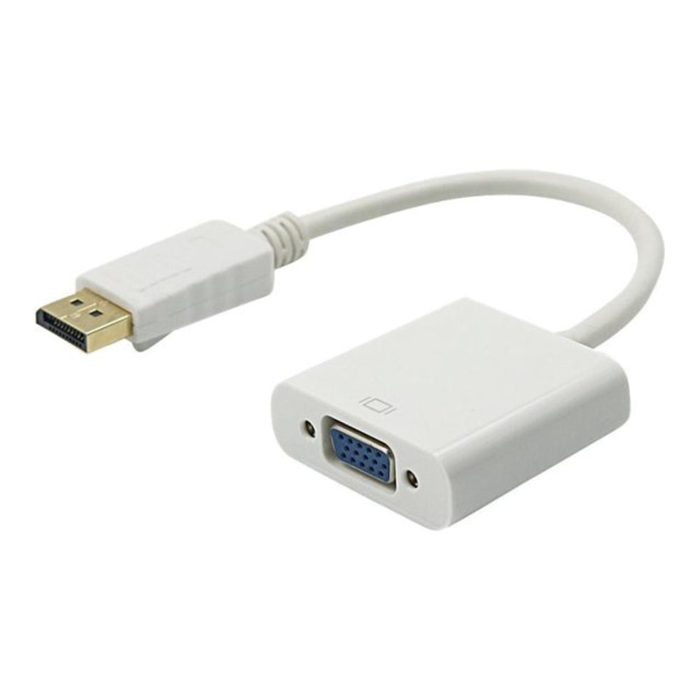 4Xem 4Xdpmvgafa10W 10In Displayport To Vga Adapter Dp Male Female White Image 1