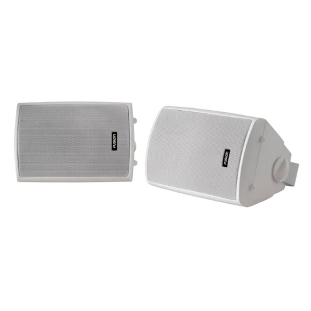 Fusion Ms-Os420 4" Compact Marine Box Speakers Pair White