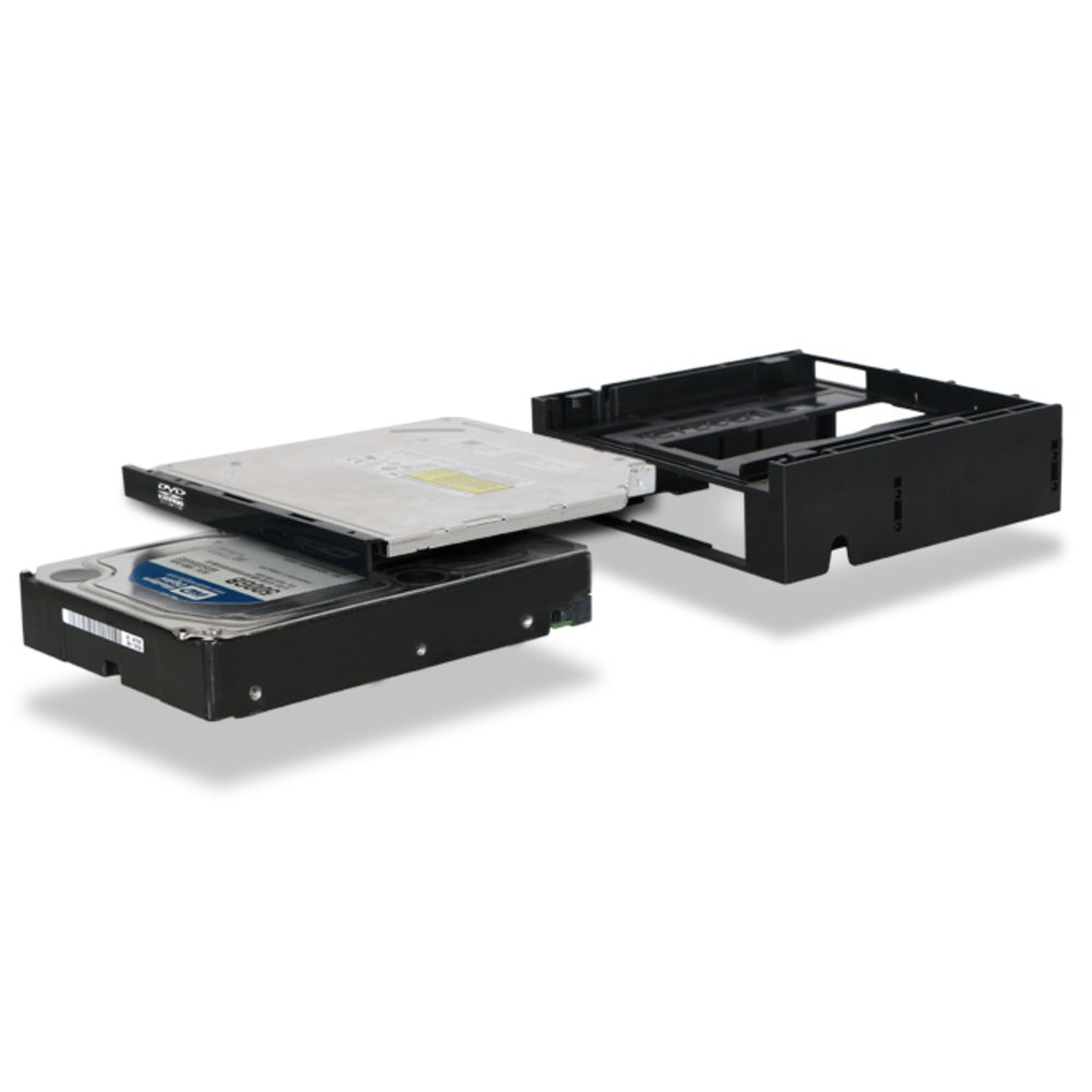 Icy Dock Mb343Spo Flex-Fit Duo 5.25 Inch Ext Bay To 3.5 Hdd / Device Ultra Slim
