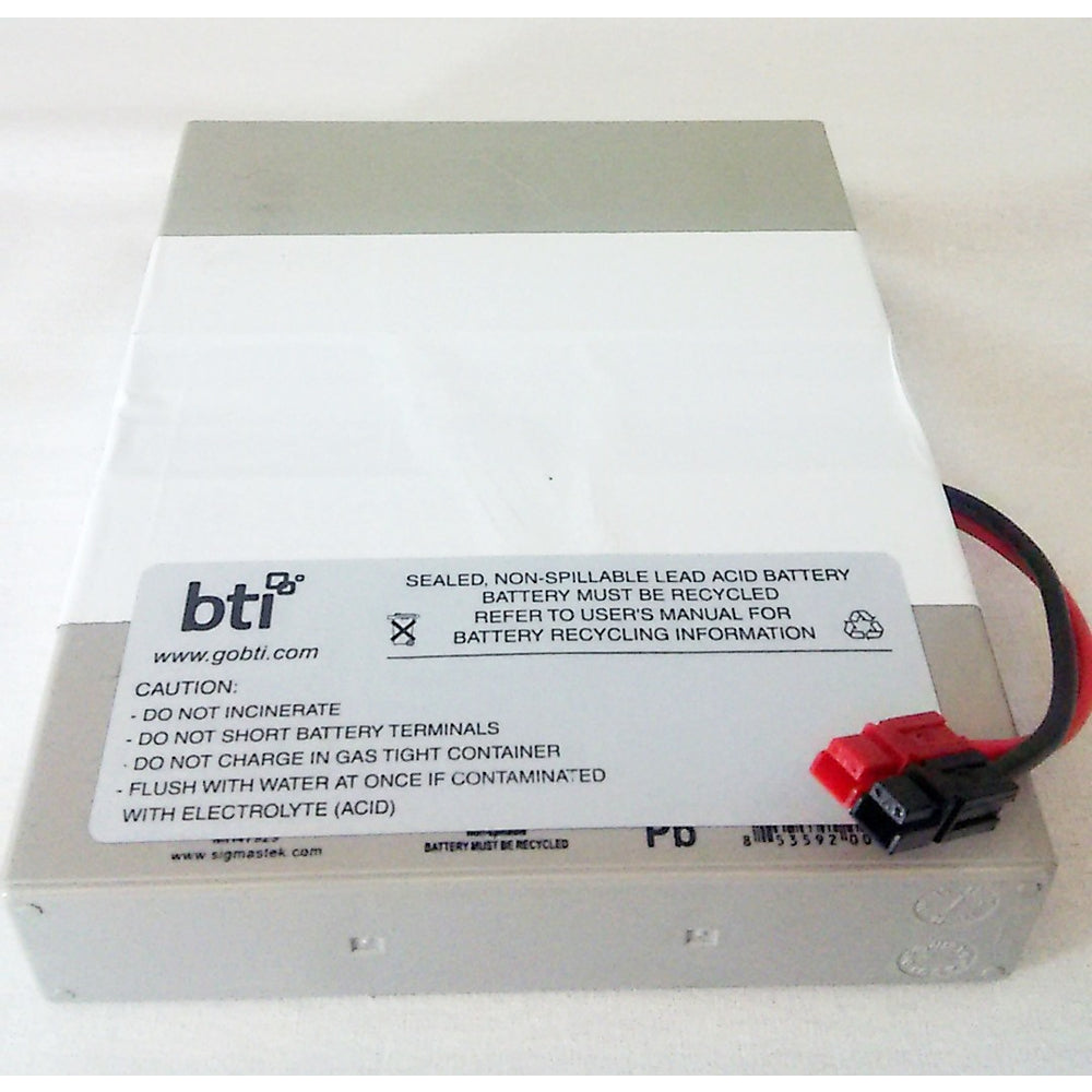 BATTERY TECHNOLOGY RBC62-1U-BTI REPLACEMENT MAINTENANCE-FREE SEALED LEAD ACID Image 1