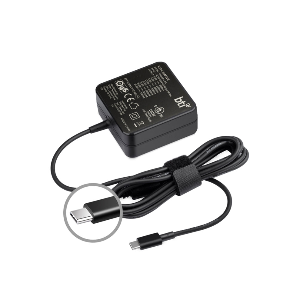 Battery Technology Inc. 65Wusb-C-Bti 65Watt 20Volt Ac Adapter Usb Type C Image 1