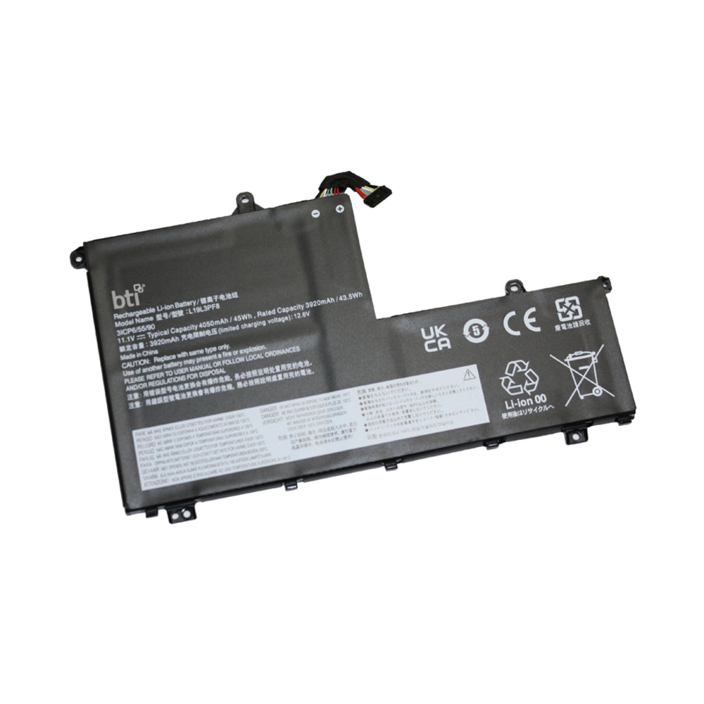 Battery Technology Inc. L19L3Pf8-BTI 11.1V 43.5Wh Laptop Battery Image 1