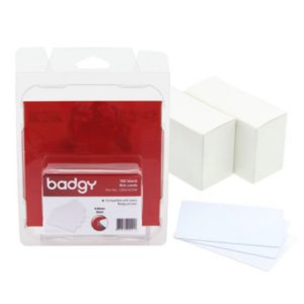 Evolis CBGC0020W Badgy Plastic Cards - 20 Mil Thickness (Pack of 100) Image 1
