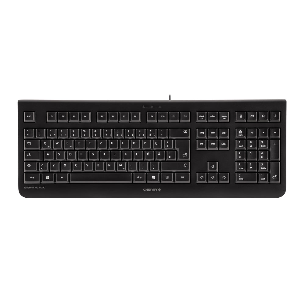 Cherry Nrnc JK-0800GB-2 UK English Keyboard - USB QWERTY Black - Whisper Keystroke Keys Image 1