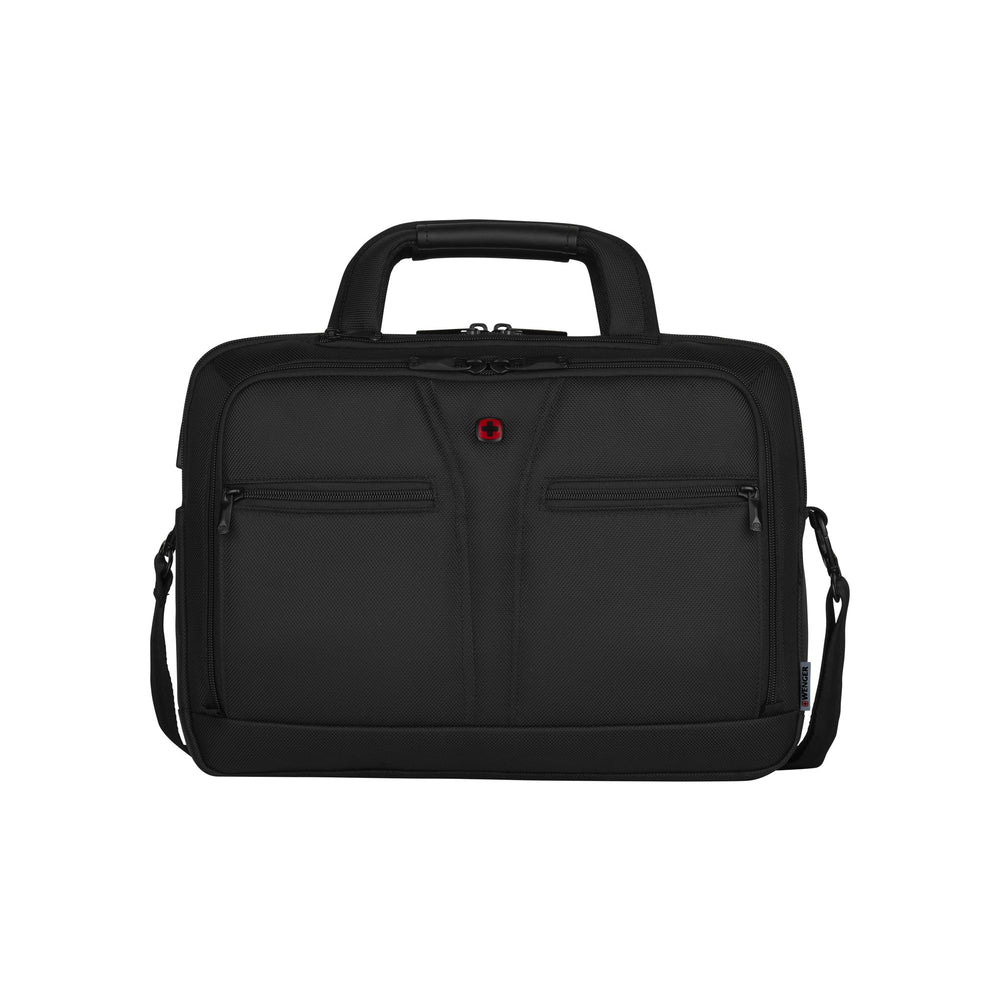 SwissGear BC Pro 16" Laptop Briefcase - Black Poly Briefcase Image 1