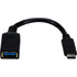 Qvs CC2231MF USB-C to USB-A Cable 5Gbps 3Amp - Black Image 1