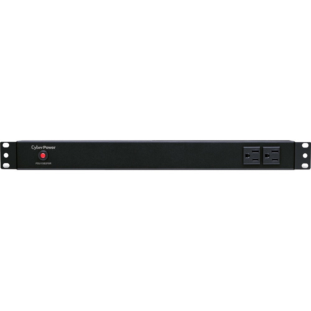 CyberPower PDU15B2F8R 15A Basic PDU 1U 10 Outlet Rack Mount Power Distribution Unit Image 1