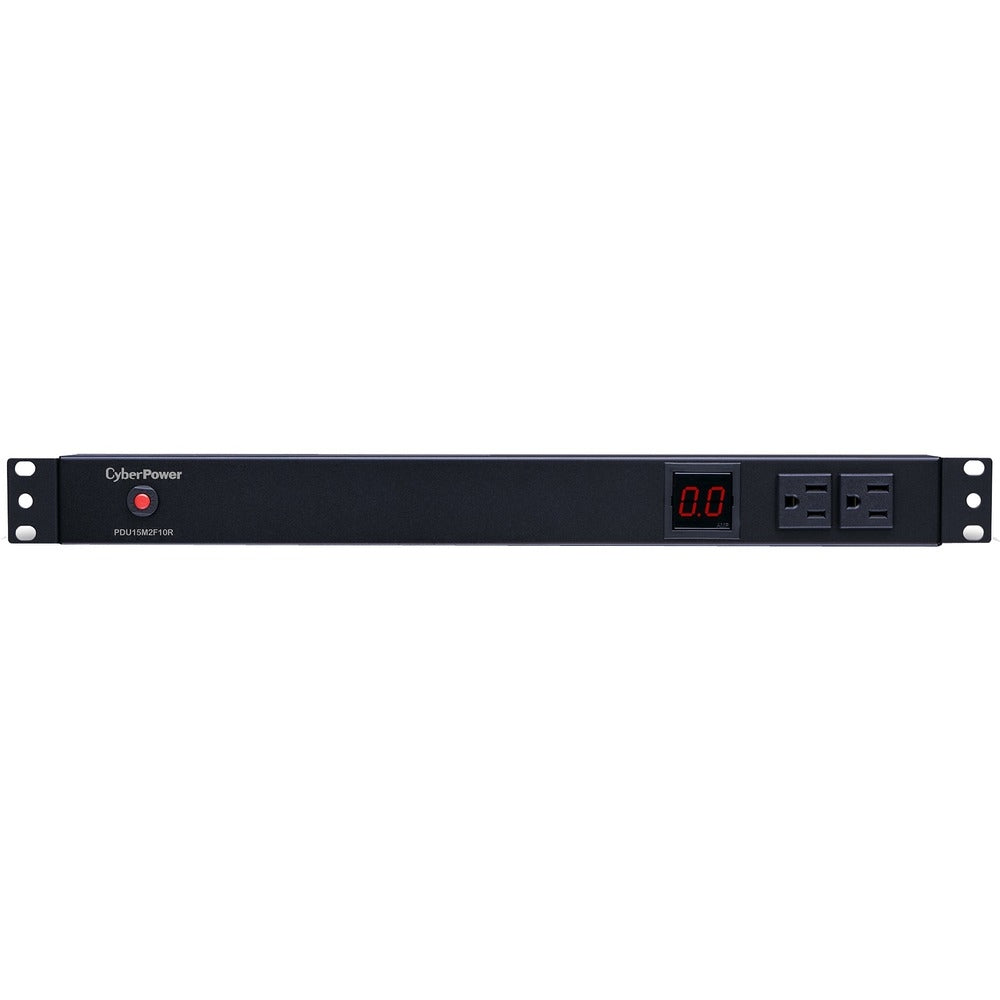 CyberPower PDU15M2F10R 15A Metered PDU 1U 12 Out 5-15R 120V 2F / 10R 5-15P Image 1