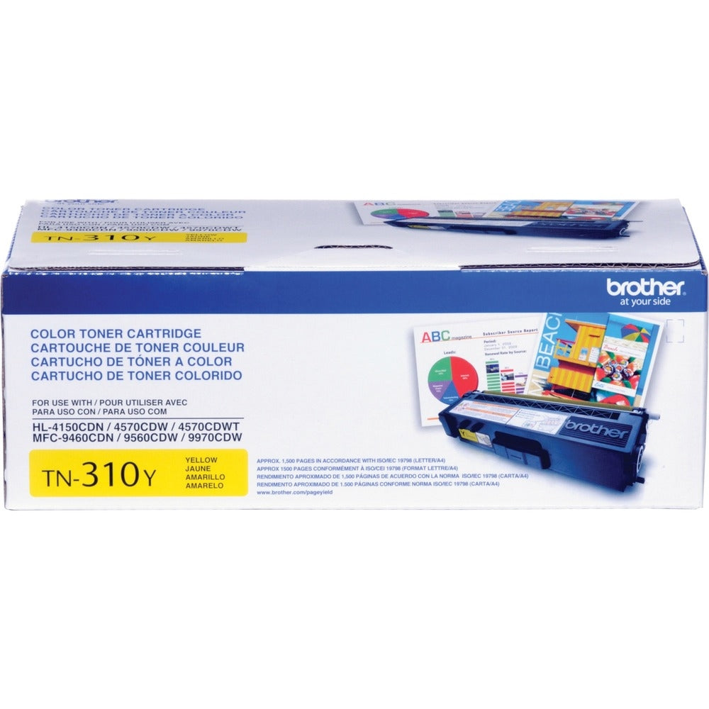 Brother TN-310Y Yellow Toner Cartridge Image 1