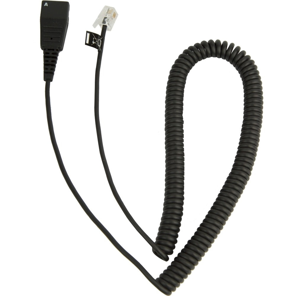 Jabra 8800-01-37 Quick Disconnect to RJ-9 Coiled Cord - Accessories Image 1