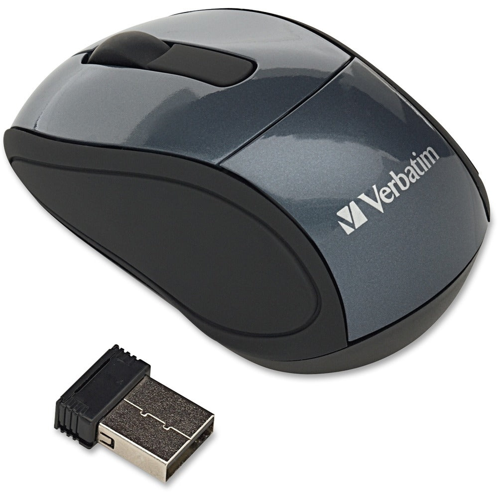 Verbatim 97470 Wireless Optical Mouse Black Nano Receiver Image 1