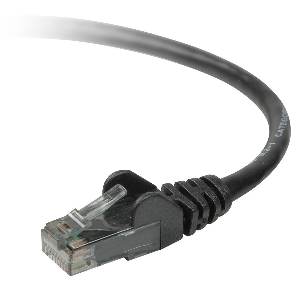 Belkin A3L980B50-Blk-S CAT6 Ethernet Patch Cable Snagless RJ45 M/M Black Image 1