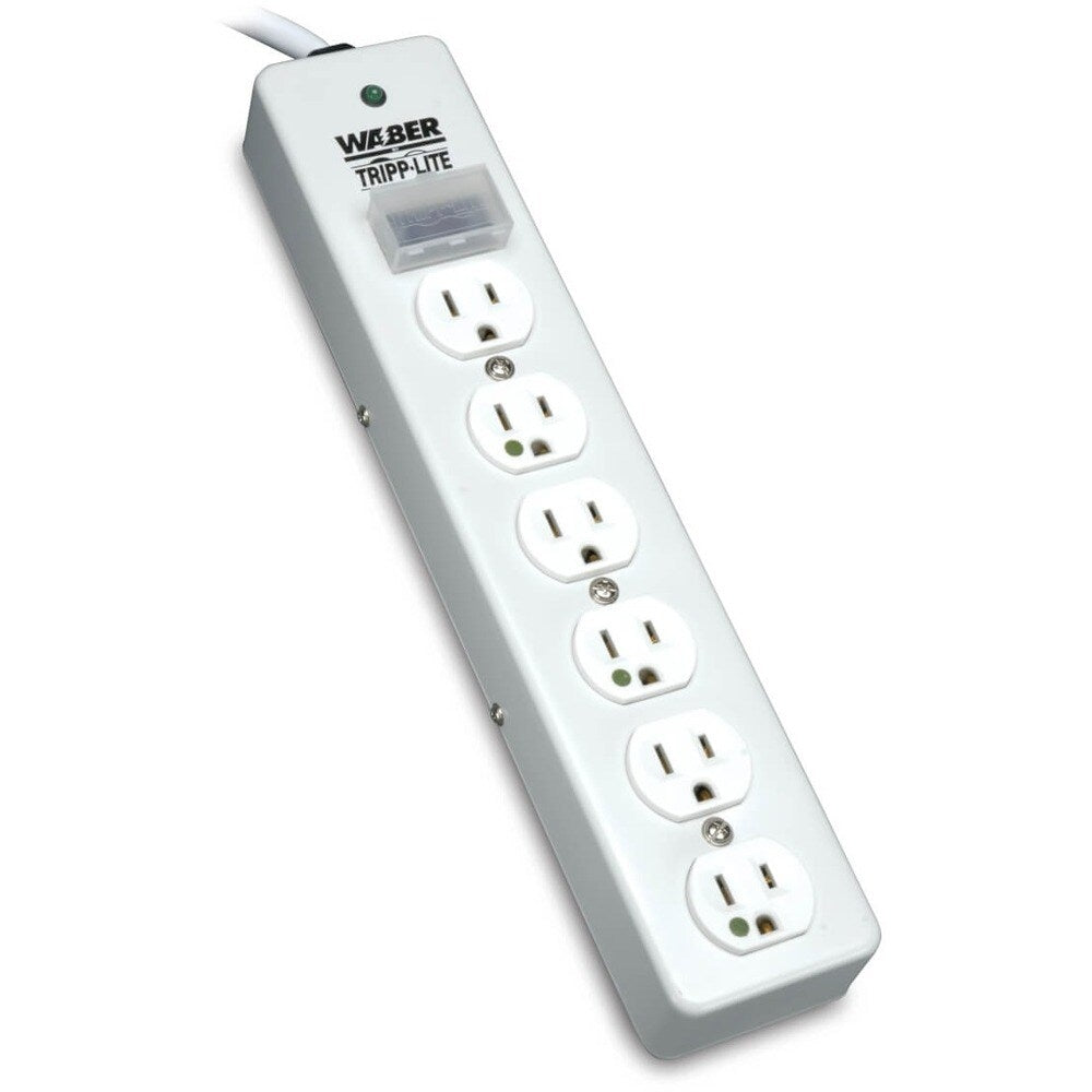 Tripp Lite SPS610HGRA Surge Protector Power Strip, 6 Outlets, 120V, 10ft Cord Image 1