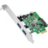 Siig Inc. JU-P20612-S1 USB 3.0 PCIe Adapter Dual Profile - 2 Ports Image 1