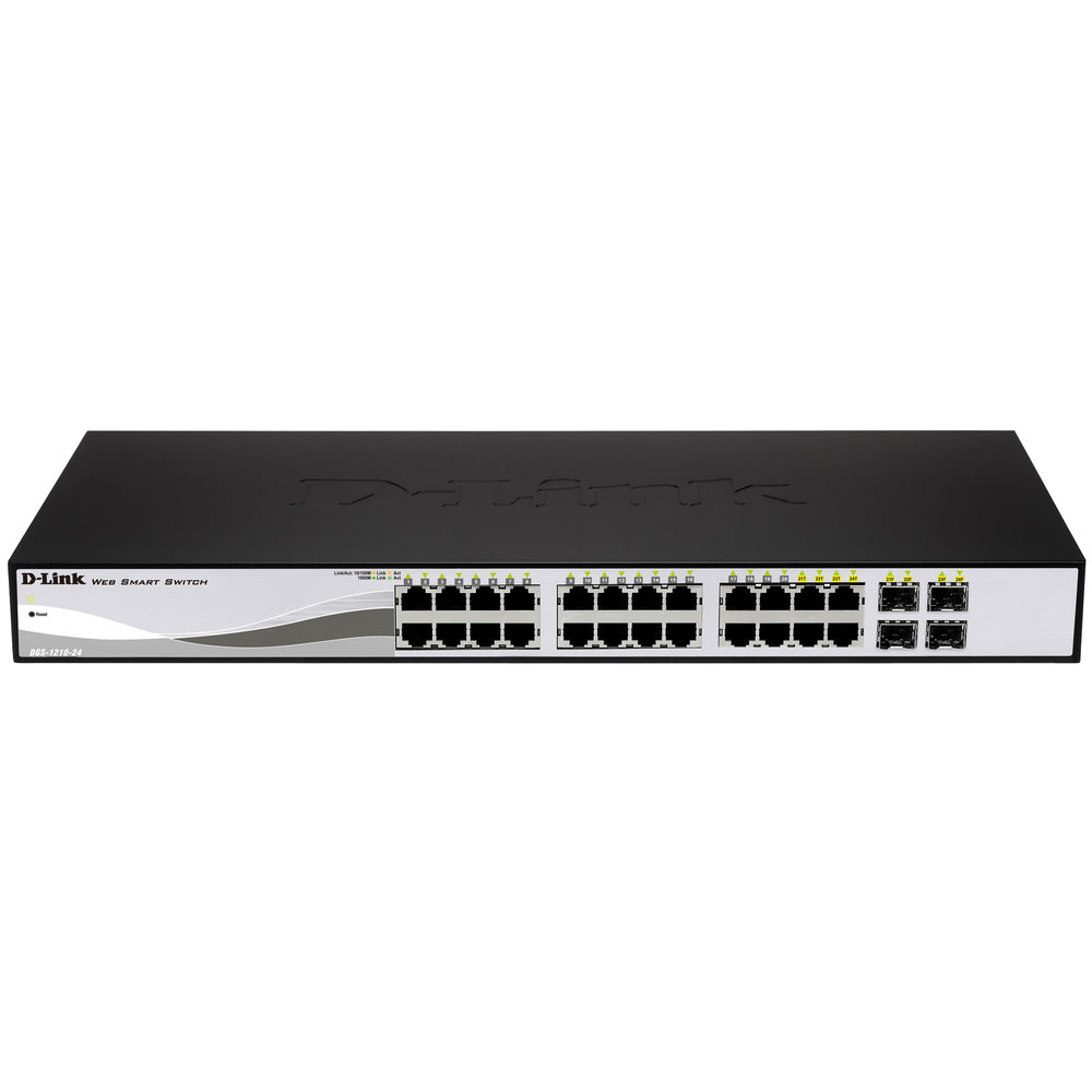 D-Link DGS-1210-28P Network Switch 24-Port PoE GbE WebSmart 24x10/100 SFP Image 1