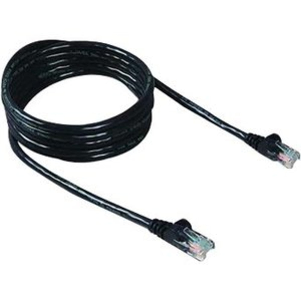 Belkin A3L980-10-Blk Cat6 UTP RJ45M/M 10ft Black Patch Cable Image 1