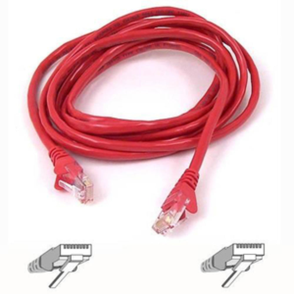 Belkin A3L980-20-Red-S Cat6 20ft Patch Cable UTP Red Image 1