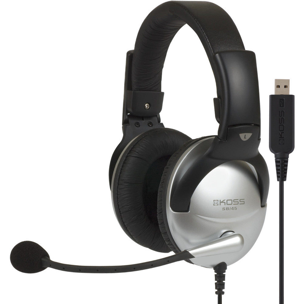 Koss CS100 USB Communication Headset with Noise-Cancelling Mic Image 1