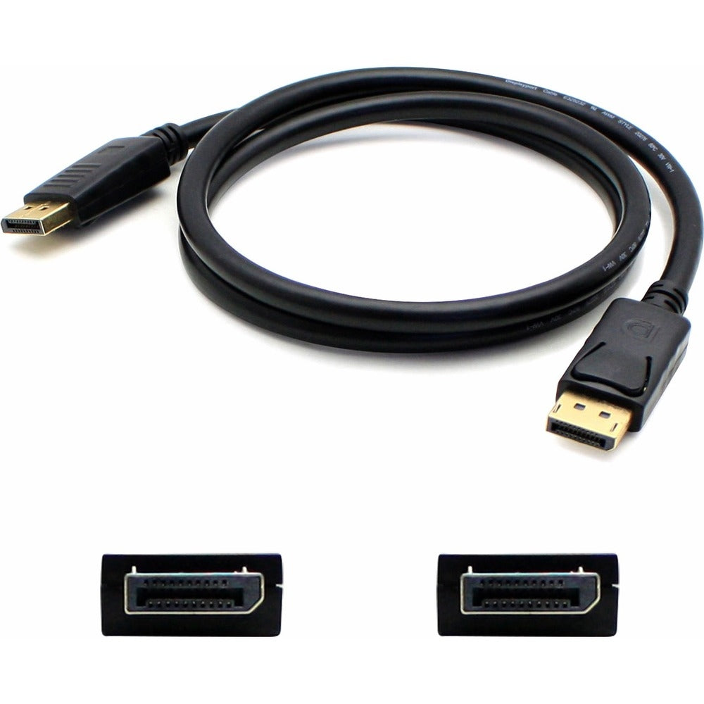 Add-On DP6F DisplayPort Cable 6ft Male to Male - Black Image 1