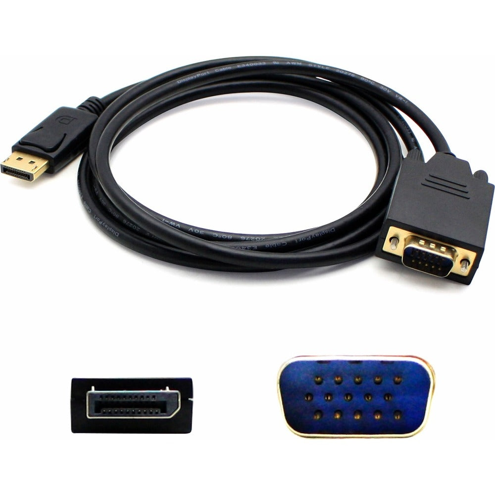 Addon DisplayPort2VGA6F 6 ft 1.8m DP/VGA Cable Converter M/M Image 1