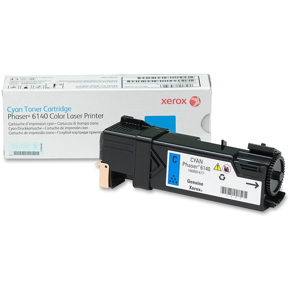 Xerox 6140 Cyan Toner Cartridge 106R01477 - Original, Standard Capacity (2,000 Pages) Image 1