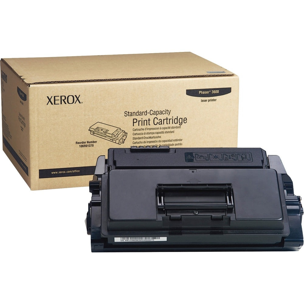 Xerox 106R01370 Phaser 3600 Toner Cartridge - Original Black Image 1