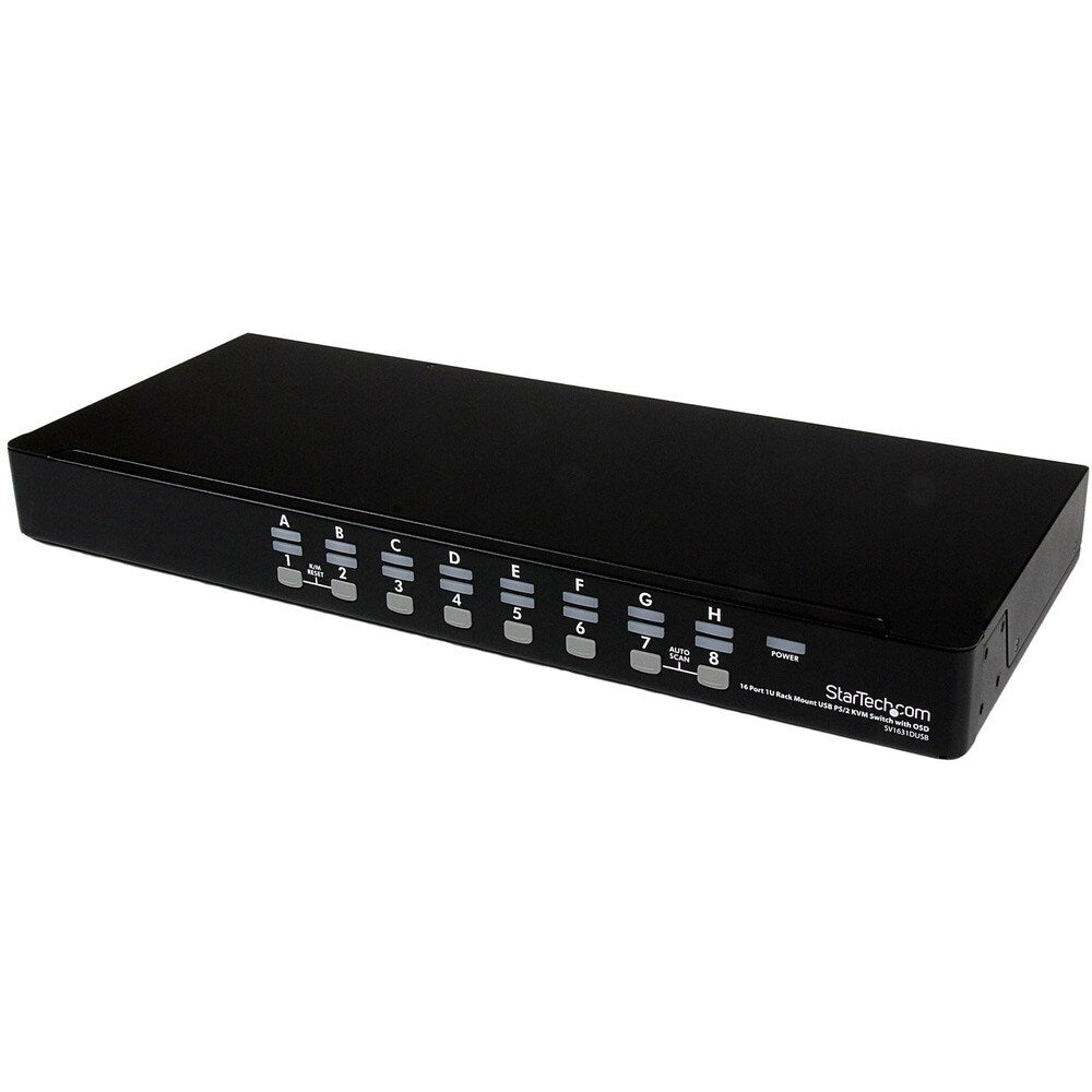 Startech SV1631DUSB 16 Port Rackmount USB PS/2 KVM OSD Switch Image 1