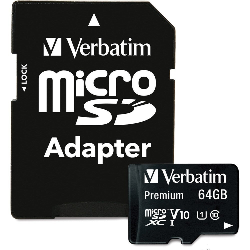 Verbatim 64GB MicroSDXC Memory Card UHS-I V10 U1 Class 10 Image 1