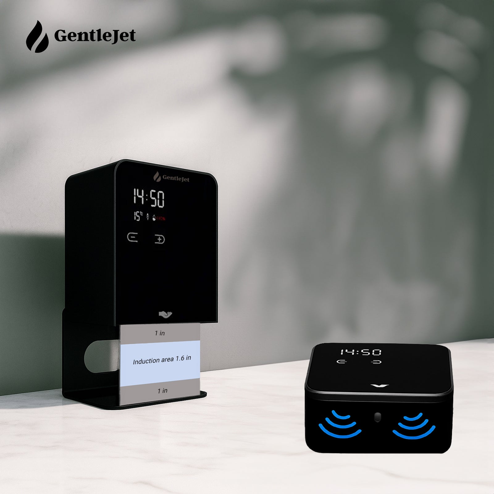 induction area for dispensing soap