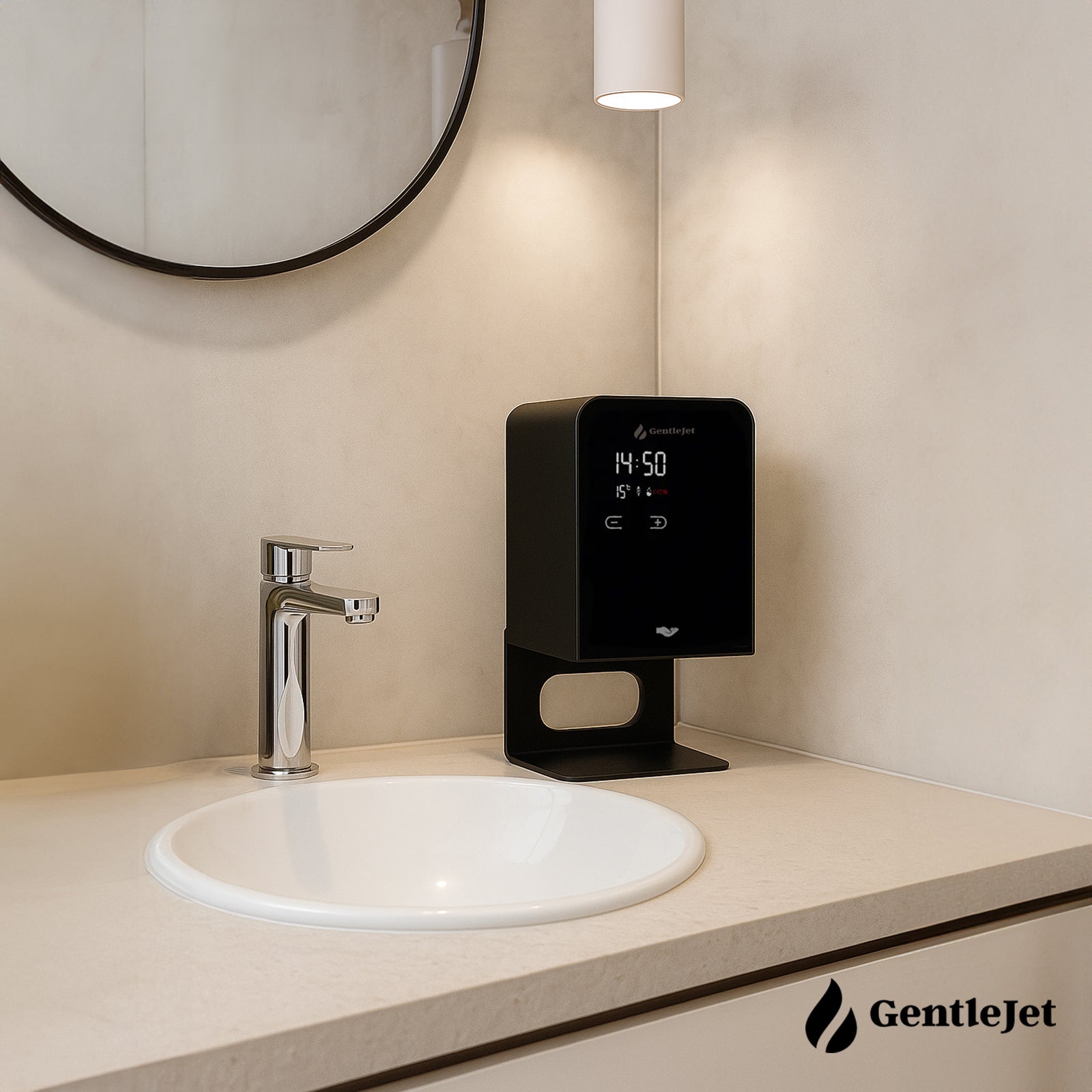 noblejet in a bathroom setting