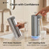 GentleJet EasyFoam Automatic Foaming Soap Dispenser – Touchless Sensor, USB-C Rechargeable, 304 Stainless Steel, IPX5 Waterproof for Bathroom Kitchen Sink, 9.5 oz / 280 ml