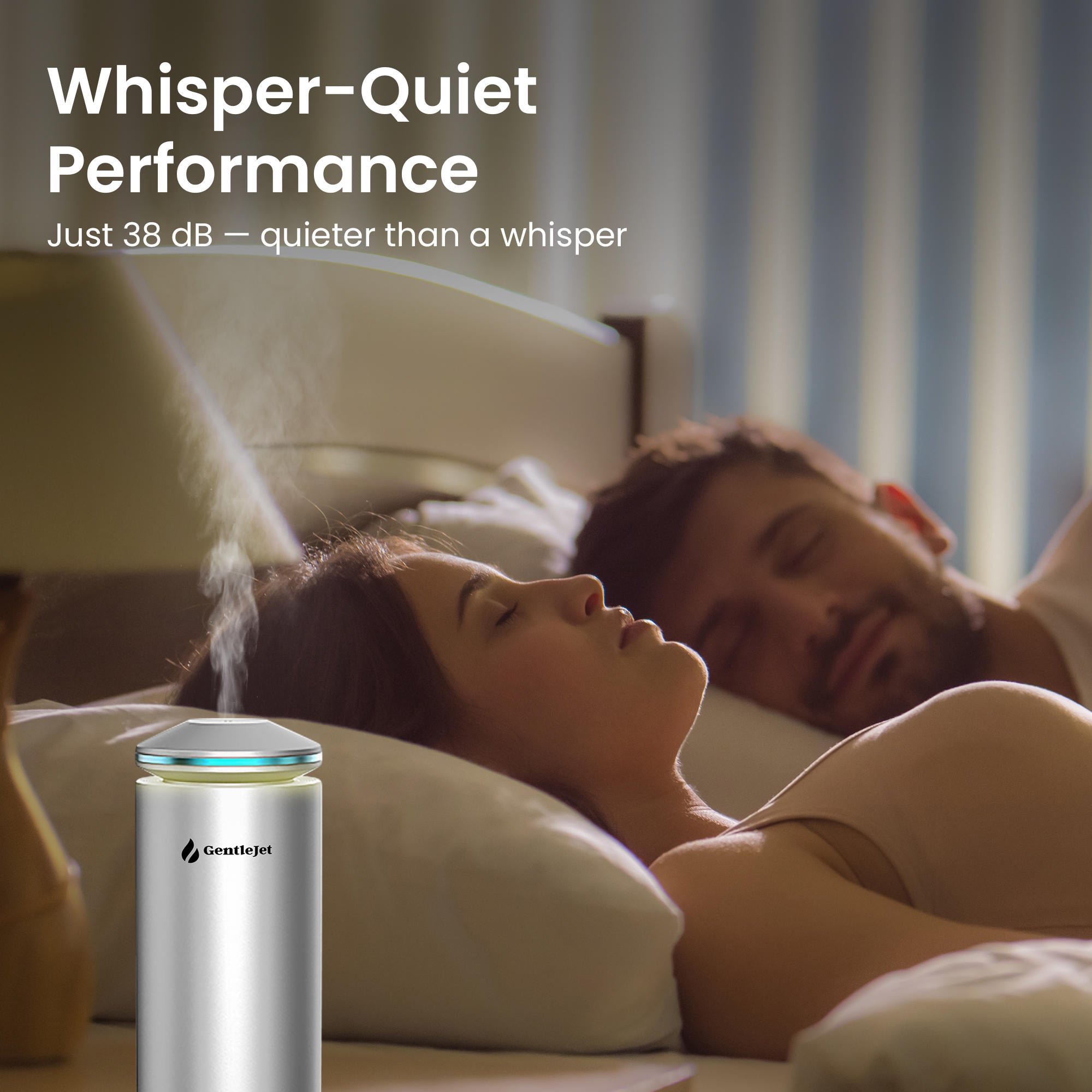 GentleJet MajesticMist Waterless Essential Oil Diffuser - Aluminum Aromatherapy Scent Diffusers for Home, Room & Hotel, Quiet Aroma Diffuser, Remote Control