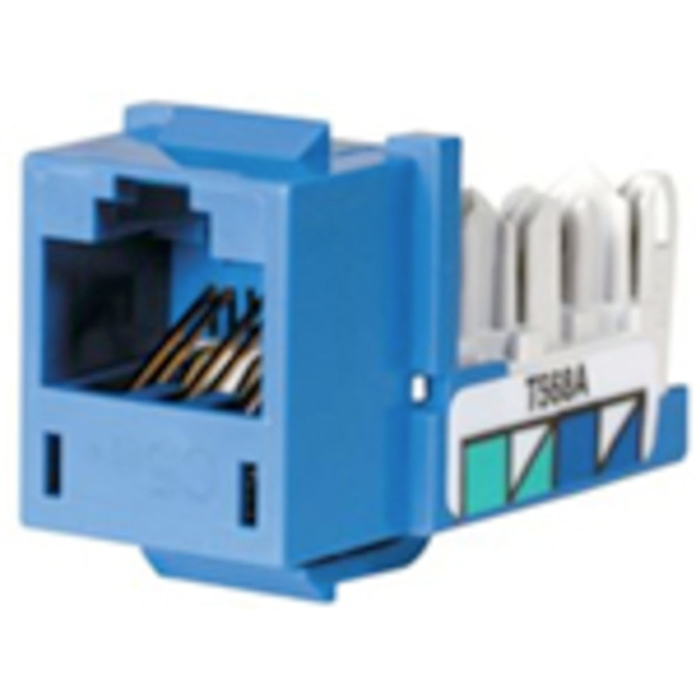 Hubbell HXJ5EB Category 5E Jack Blue 190 MHz Bandwidth Image 1