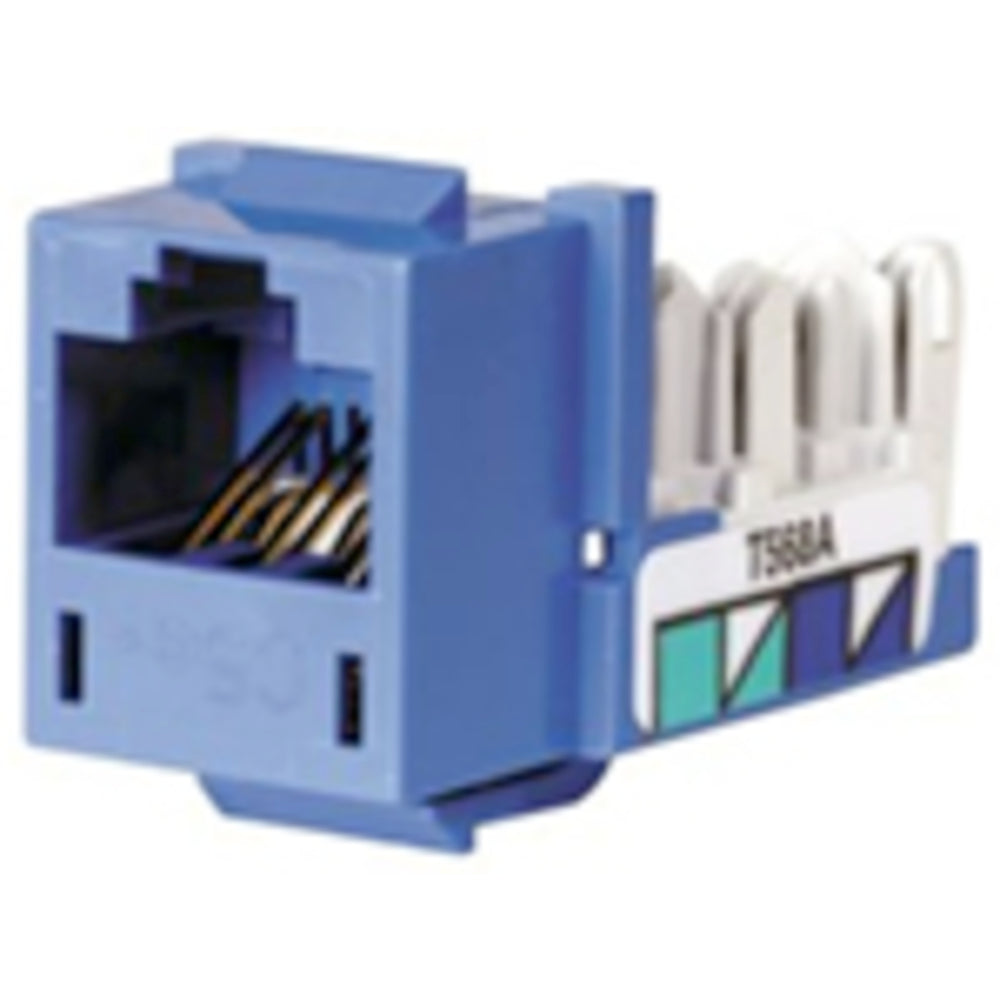 Hubbell HXJ6B Nextspeed Cat 6 Jack Blue 10GbE Support Image 1