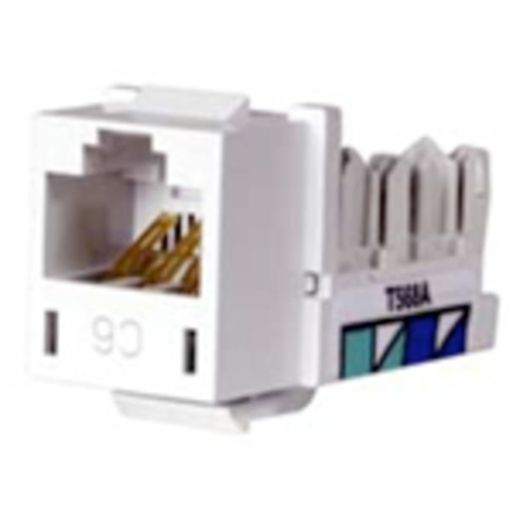 Hubbell HXJ6W Category 6 Jack Universal White - 10GbE Support Image 1