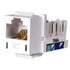 Hubbell HXJ6W Category 6 Jack Universal White - 10GbE Support Image 1