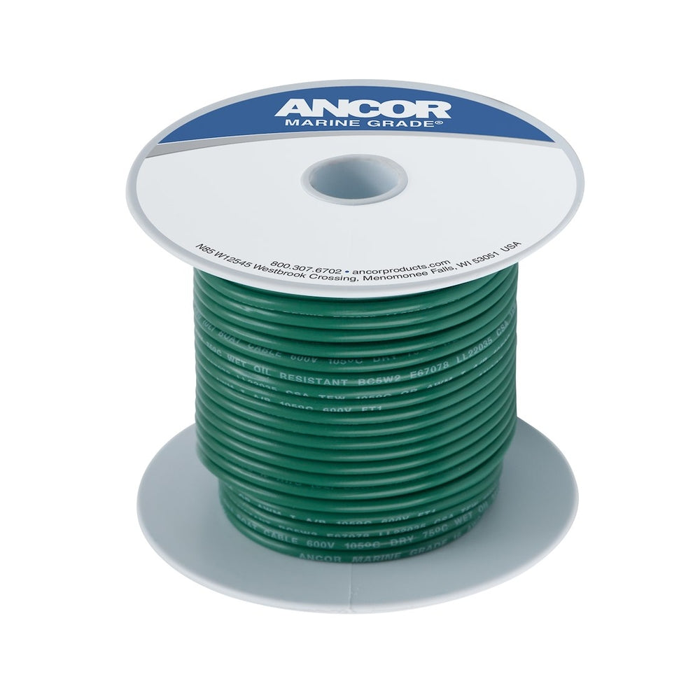 Ancor 100310 Green 18 Awg Tinned Copper Wire 100' Image 1