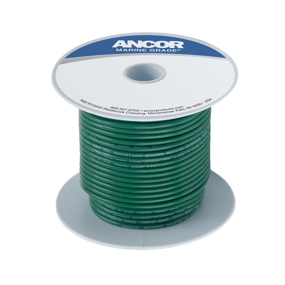 Ancor 102310 Green 16 AWG Tinned Copper Wire 100" Image 1